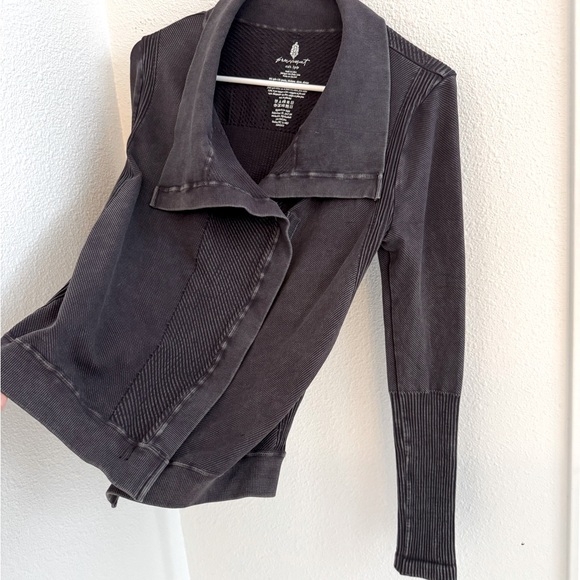EUC Free People Movement Mercury Moto Jacket in Washed Black - Picture 9 of 13